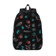 thumbnail image 1 of Lsque Colorful Insect Pattern Canvas Daypack, Durable Backpack, High-quality Versatile Backpack,Vintage Compact Backpack-Small, 1 of 6