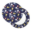 thumbnail image 1 of Lsque Colorful Jellyfish Round Bar chair cushion covers Velvet Fabric Premium Comfort Protects from Scratches and Stains for 14-17 Inch Chair- 14 inch, 1 of 7