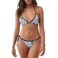 thumbnail image 1 of Lsque Colorful Koi Fish Pattern Women Two Piece Swimsuit Sexy Swimwear Halter String Triangle Bikini Sets, 1 of 6