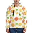 thumbnail image 1 of Lsque Colorful Lemons Pattern Casual Men's Hoodie,Hooded Sweatshirt with Kangaroo Pocket,Pullover Hoodie-X-Large, 1 of 7