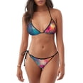 thumbnail image 1 of Lsque Colorful Lightbulb Abstract Pattern Women Two Piece Swimsuit Sexy Swimwear Halter String Triangle Bikini Sets, 1 of 6