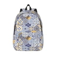 thumbnail image 1 of Lsque Colorful Mandalas Pattern Canvas Daypack, Durable Backpack, High-quality Versatile Backpack,Vintage Compact Backpack-Medium, 1 of 6