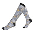 thumbnail image 1 of Lsque Colorful Mandalas Pattern Sport Compression Socks for Men & Women 15-20 mmHg Knee High Nurse Pregnant Running Medical and Travel Athletic, 1 of 6