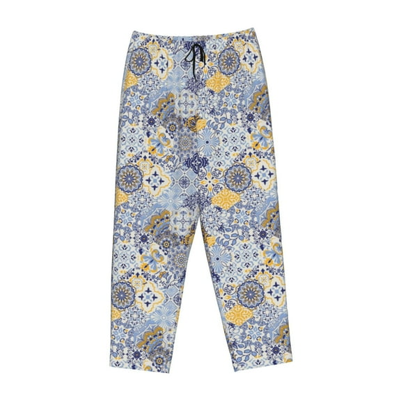 Lsque Colorful Mandalas Print Women's Pajama Pants, Lounge Pant - Comfortable Home Wear,Elastic Waistband, Stylish Design-Small