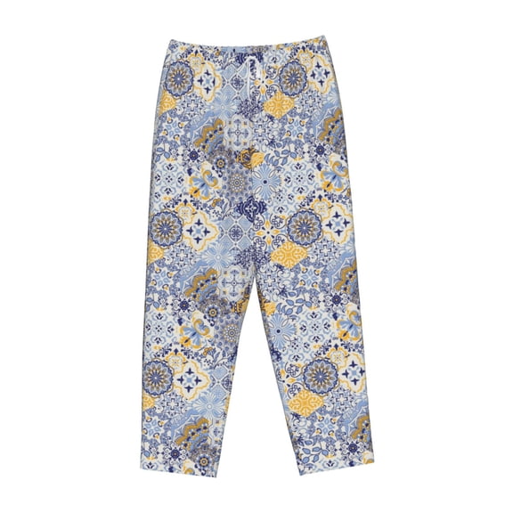 Lsque Colorful Mandalas Print Women's Pajama Pants, Lounge Pant - Comfortable Home Wear,Elastic Waistband, Stylish Design-Small