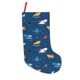thumbnail image 1 of Lsque Colorful Ocean Shark Pattern 18 Inch Christmas Stockings, Festive Holiday Stocking for Christmas Decorations Holiday Decor, 1 of 7