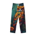 thumbnail image 1 of Lsque Colorful Owl Forest Print Men's Pajama Pants, Lounge Pant - Comfortable Home Wear,Elastic Waistband, Stylish Design-X-Large, 1 of 9