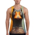 thumbnail image 1 of Lsque Colorful Painted Duck Pattern Mens Tank Tops Muscle Athletic Quick Dry Sleeveless Workout Fitness T Shirts Beach Tank Top, Loose-fit Sleeveless Shirt for Men-XX-Large, 1 of 7