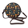thumbnail image 1 of Lsque Colorful Plants Mushroom Pattern Shoulder Bag – Microfiber Leather Crossbody with Detachable Strap & Handle Ring, Waterproof & Durable, Elegant Everyday Carry, 1 of 5