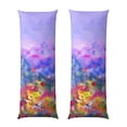 thumbnail image 1 of Lsque Colorful Purple Cosmos Flower Body Pillow Case Cover,Ultra-Soft Microfiber Bed Pillow Cases 20x54 inches,Elegant Bedding,Breathable Durable Pillow Cover with Envelope Closure, 1 of 8