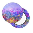 thumbnail image 1 of Lsque Colorful Purple Cosmos Flower Round Bar chair cushion covers Velvet Fabric Premium Comfort Protects from Scratches and Stains for 14-17 Inch Chair- 14 inch, 1 of 7