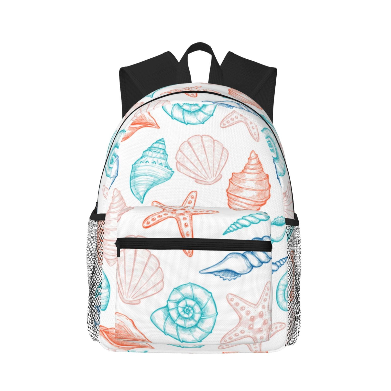 Lsque Colorful Seashells1 Classic Casual Backpack - Large Capacity ...