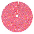 thumbnail image 1 of Lsque Colorful Sprinkles Donuts Print Christmas Tree Skirt, Tree Skirt with Ties or Velcro, Perfect for Holiday Decorations, Halloween, and New Year-36", 1 of 7