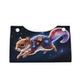 thumbnail image 1 of Lsque Colorful Star River Squirrel Printed Long Tissue Box Cover Holder, Facial Paper Organizer Dispenser,Triangle with Bottom Belt, PVC Leather Decorative Organizer, 1 of 9