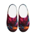thumbnail image 1 of Lsque Colorful Stone World Pattern Womens Comfort Cotton on Scuff With Memory Foam and Anti-skid Sole Slipper-46/47, 1 of 7