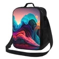 thumbnail image 1 of Lsque Colorful Surreal Landscape Lunch Bag Lunch Box for Women Men Reusable Insulated Lunch Tote Bag,Leakproof Thermal Cooler Sack Food Handbags Case High Capacity, 1 of 9