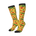 thumbnail image 1 of Lsque Colorful Vegetables Printed Crew Socks Men's Women's LightWeight Thin Casual Calf Socks ,Knee High Socks,Cotton Socks, 1 of 9