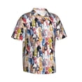 thumbnail image 1 of Lsque Colourful Horses pattern Hawaiian Shirt for Men, Unisex Summer Beach Casual Short Sleeve Button Down Shirts-X-Large, 1 of 9