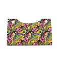 thumbnail image 1 of Lsque Colrful Tropical Leaves Printed Long Tissue Box Cover Holder, Facial Paper Organizer Dispenser,Triangle with Bottom Belt, PVC Leather Decorative Organizer, 1 of 9