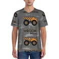 thumbnail image 1 of Lsque Construction Machines Pattern Mens Polo Golf Shirts Funny Graphics Shorts Sleeve Button Shirts Baseball T-shirt-3X-Large, 1 of 7