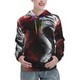 thumbnail image 1 of Lsque Cool Black And White Dragon Pattern Casual Women's Hoodie,Hooded Sweatshirt with Kangaroo Pocket,Pullover Hoodie with Eye-catching Drawstrings-XX-Large, 1 of 7