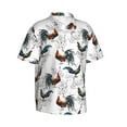 thumbnail image 1 of Lsque Cool Chicken pattern Hawaiian Shirt for Men, Unisex Summer Beach Casual Short Sleeve Button Down Shirts-X-Large, 1 of 9