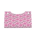 thumbnail image 1 of Lsque Cool Flamingos Printed Long Tissue Box Cover Holder, Facial Paper Organizer Dispenser,Triangle with Bottom Belt, PVC Leather Decorative Organizer, 1 of 9