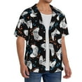 thumbnail image 1 of Lsque Cool Gamepad print Men's Cuban Collar Short Sleeve Shirt Summer Beachwear Casual Button Down Fashionable Vacation Leisure Shirt-X-Large, 1 of 7