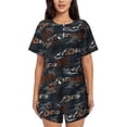 thumbnail image 1 of Lsque Cool Sports Car Women's Short-Sleeved Pajama Set - 2 Piece Soft and Lightweight Sleepwear Set-X-Large, 1 of 9