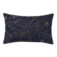 thumbnail image 1 of Lsque Copper-Gold Gloss Outline Flower Pattern Pillow Case – Soft & Cozy Throw Pillow Cover, Hypoallergenic Cushion Case for Sleeping Women with Envelope Closure-20"x30", 1 of 6