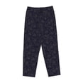 thumbnail image 1 of Lsque Copper-Gold Gloss Outline Rose1 Print Women's Pajama Pants, Lounge Pant - Comfortable Home Wear,Elastic Waistband, Stylish Design-XX-Large, 1 of 9