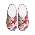 thumbnail image 1 of Lsque Coral Reef Pattern Womens Comfort Cotton on Scuff With Memory Foam and Anti-skid Sole Slipper-39/40, 1 of 7