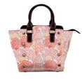 thumbnail image 1 of Lsque Corals Pattern Leather Rivet Shoulder Bag – Elegant Genuine Leather & Microfiber PU Crossbody with Detachable Adjustable Strap, 1 of 5