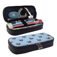 thumbnail image 1 of Lsque Corgi Dog Printed Big Capacity PU Leather Pencil Case Large Pencil Pouch Stationery Pen Bag Pencil Holder for Teen, 1 of 6