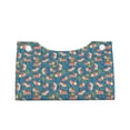 thumbnail image 1 of Lsque Corgi with Flowers Printed Long Tissue Box Cover Holder, Facial Paper Organizer Dispenser,Triangle with Bottom Belt, PVC Leather Decorative Organizer, 1 of 9