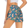 thumbnail image 1 of Lsque Corgi with Flowers Printed Women's Running Shorts with Liner Pockets,Elastic Quick Dry Workout Athletic Gym Yoga Shorts,Womens High Waist Shorts-XX-Large, 1 of 9