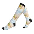 thumbnail image 1 of Lsque Corgi In The Shower Cap Bathing Pattern Sport Compression Socks for Men & Women 15-20 mmHg Knee High Nurse Pregnant Running Medical and Travel Athletic, 1 of 6