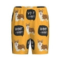 thumbnail image 1 of Lsque Corgi Mens Sleep Pajama Shorts,Short Pajama Pants, Cotton Ultra-Soft Knit-4X-Large, 1 of 9
