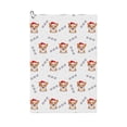thumbnail image 1 of Lsque Corgi With Santa Claus Hat Premium Golf Towel - Ultra Absorbent and Quick Drying Microfiber Towel with Carabiner - Gift for Men -24" X 16", 1 of 8