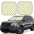 thumbnail image 1 of Lsque Corn 2 PCS Windshield Sun Shade | CarFoldable Window Covers | Car Accessories Reflect UV for Universal Cars SUV Truck | Large, 1 of 7