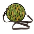 thumbnail image 1 of Lsque Corn 2 Pattern Shoulder Bag – Microfiber Leather Crossbody with Detachable Strap & Handle Ring, Waterproof & Durable, Elegant Everyday Carry, 1 of 5