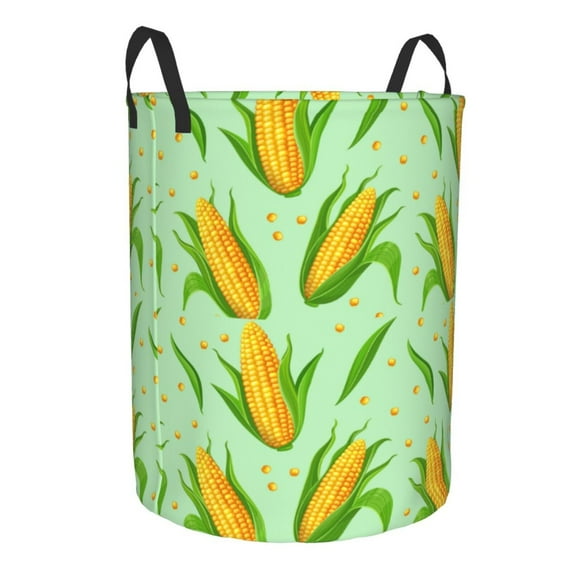 Lsque Corn 7 pattern Laundry Hamper Basket, Tall Woven Rope Hamper Basket for Clothes, Lightweight Storage Basket, Collapsible Waterproof-