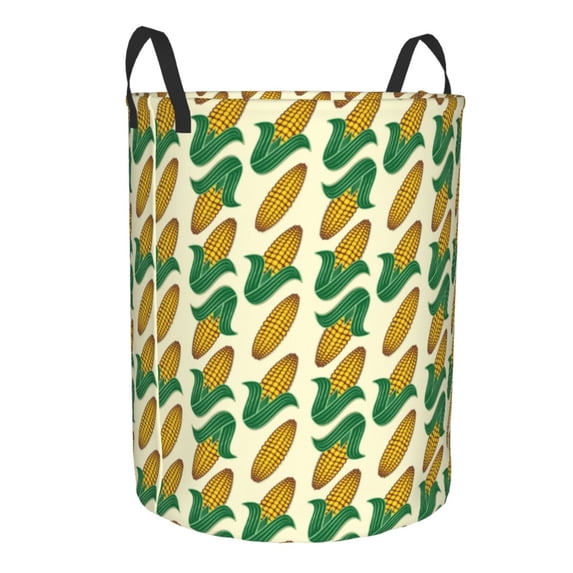 Lsque Corn 8 pattern Laundry Hamper Basket, Tall Woven Rope Hamper Basket for Clothes, Lightweight Storage Basket, Collapsible Waterproof-
