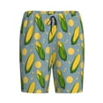 thumbnail image 1 of Lsque Corn On The Leaves Mens Sleep Pajama Shorts,Short Pajama Pants, Cotton Ultra-Soft Knit-4X-Large, 1 of 9