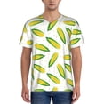 thumbnail image 1 of Lsque Corns Pattern Mens Polo Golf Shirts Funny Graphics Shorts Sleeve Button Shirts Baseball T-shirt-4X-Large, 1 of 7