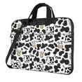 thumbnail image 1 of Lsque Cow Pattern Laptop Bag – Portable & Slim Single-Shoulder Computer Case with Adjustable Strap, Protective, Lightweight for 13”/14”/15.6” Laptops, 1 of 8