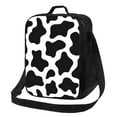 thumbnail image 1 of Lsque Cow Print Black White Lunch Bag Lunch Box for Women Men Reusable Insulated Lunch Tote Bag,Leakproof Thermal Cooler Sack Food Handbags Case High Capacity, 1 of 9