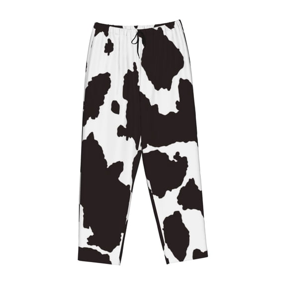 Lsque Cow Skin 2 Print Women's Pajama Pants, Lounge Pant - Comfortable Home Wear,Elastic Waistband, Stylish Design-XX-Large