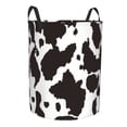 thumbnail image 1 of Lsque Cow Skin 2 pattern Laundry Hamper Basket, Tall Woven Rope Hamper Basket for Clothes, Lightweight Storage Basket, Collapsible Waterproof-Medium, 1 of 8