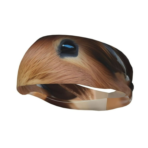 Lsque Cowboy Hat Guinea Pig Pattern Sweatbands Sports Headband for Men & Women - Moisture Wicking Athletic Cotton Terry Cloth Sweatband for Tennis, Basketball, Running